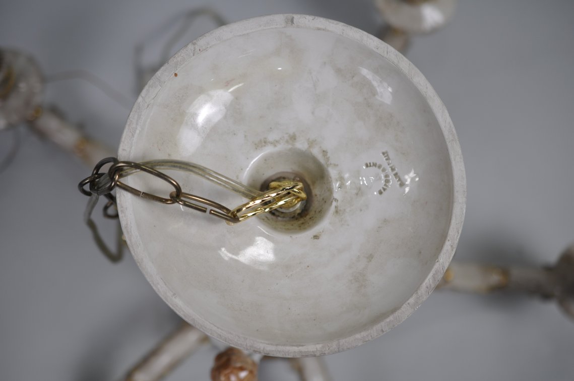 Capodimonte Chandelier w/ Porcelain Strap, photo 11 of 34