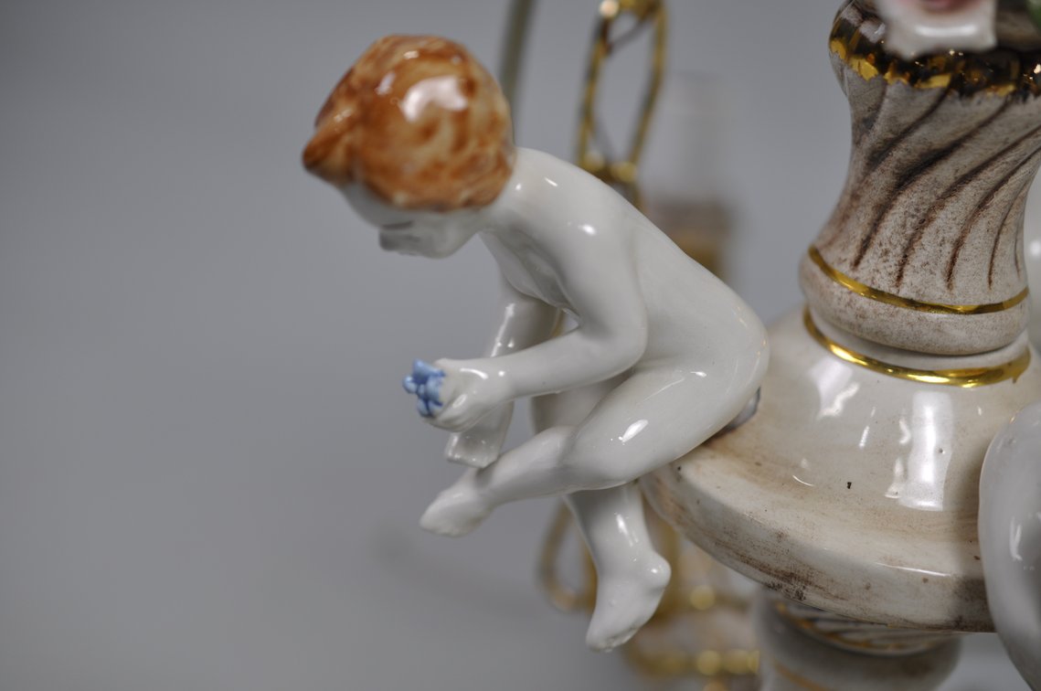 Capodimonte Chandelier w/ Porcelain Strap, photo 15 of 34
