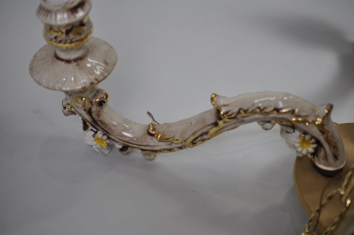 Capodimonte Chandelier w/ Porcelain Strap, photo 26 of 34