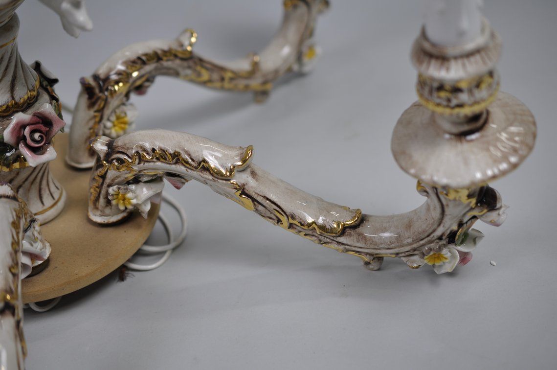 Capodimonte Chandelier w/ Porcelain Strap, photo 24 of 34