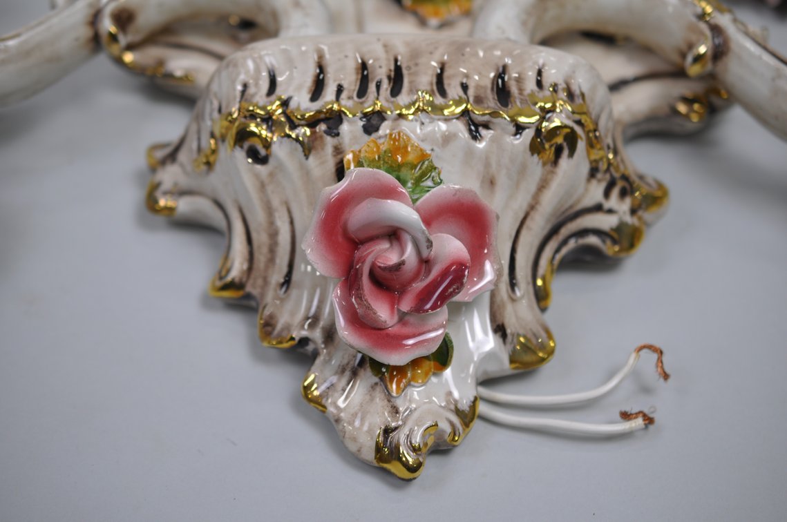 Capodimonte Sconces Three Arm Set, photo 12 of 21