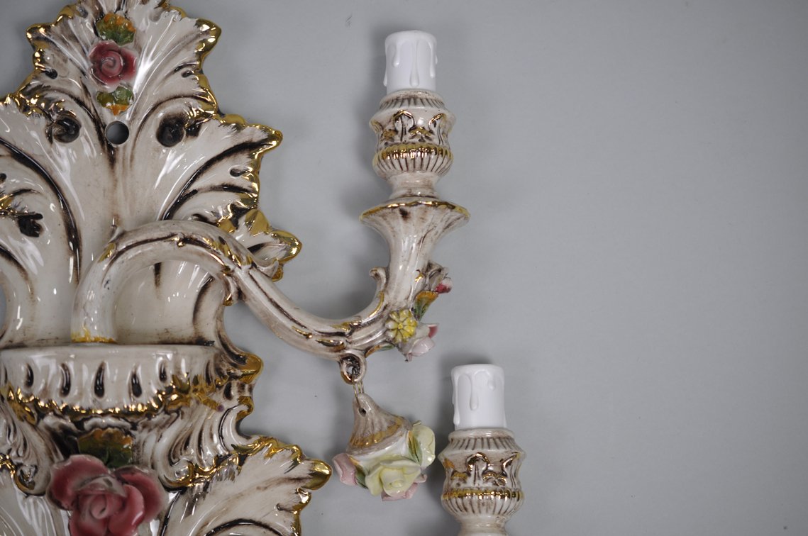 Capodimonte Sconces Three Arm Set, photo 17 of 21