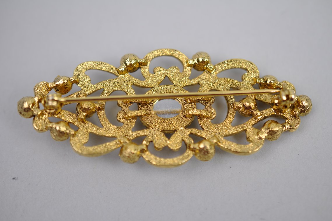 Brooch Pins Czech Glass Victorian Revival Art Deco, photo 18 of 25