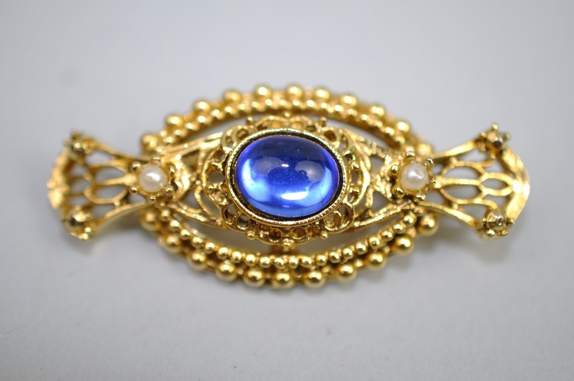 Brooch Pins Czech Glass Victorian Revival Art Deco, photo 19 of 25