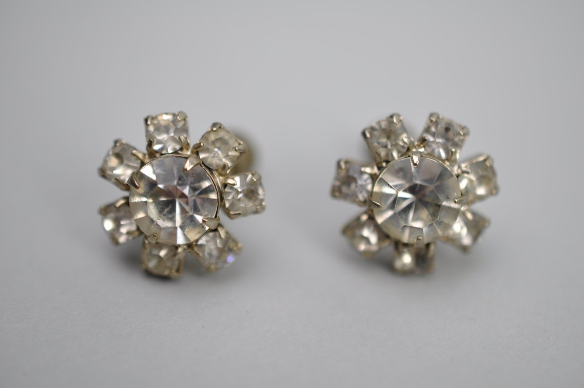 Weiss Costume Rhinestone Mid-Century Modern Jewelry