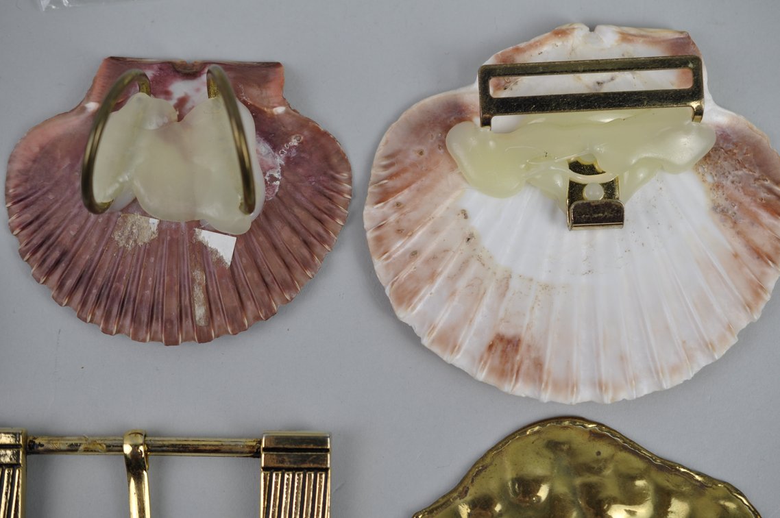 Mother of Pearl Shell Metal Buttons Buckles Accessories, photo 22 of 25