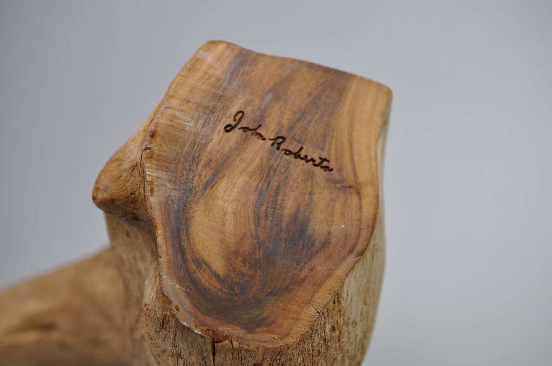 Signed Madame Pele Wooden Sculpture, photo 14 of 15