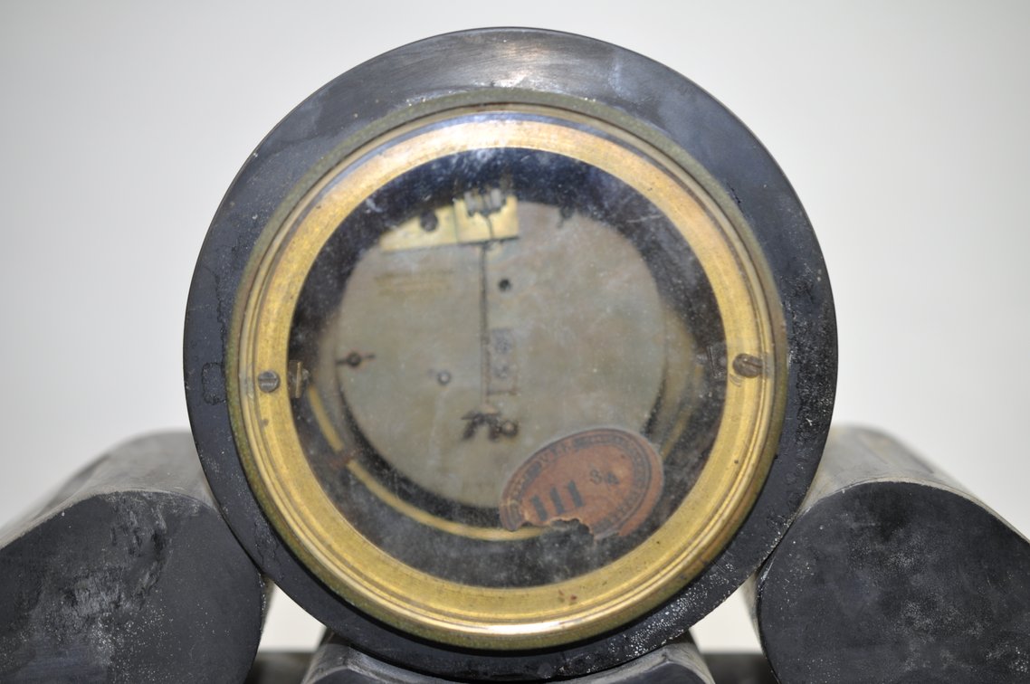 Barrard & Vignon Drum Head Slate Mantel Clock, photo 12 of 25