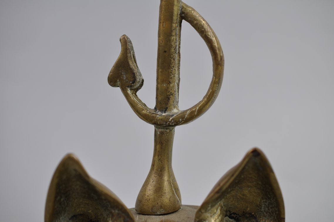 Brass Fox and Whip Doorstop