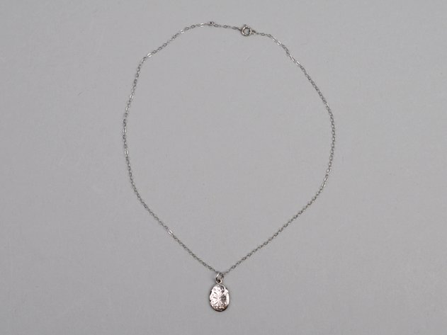 10K White Gold Necklace Charm