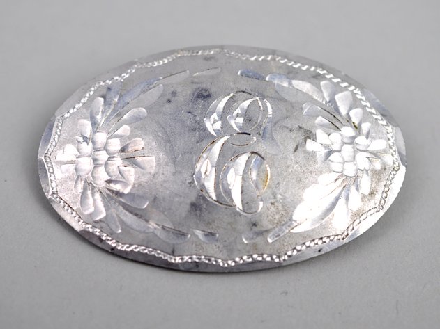 22k White Gold Brooch