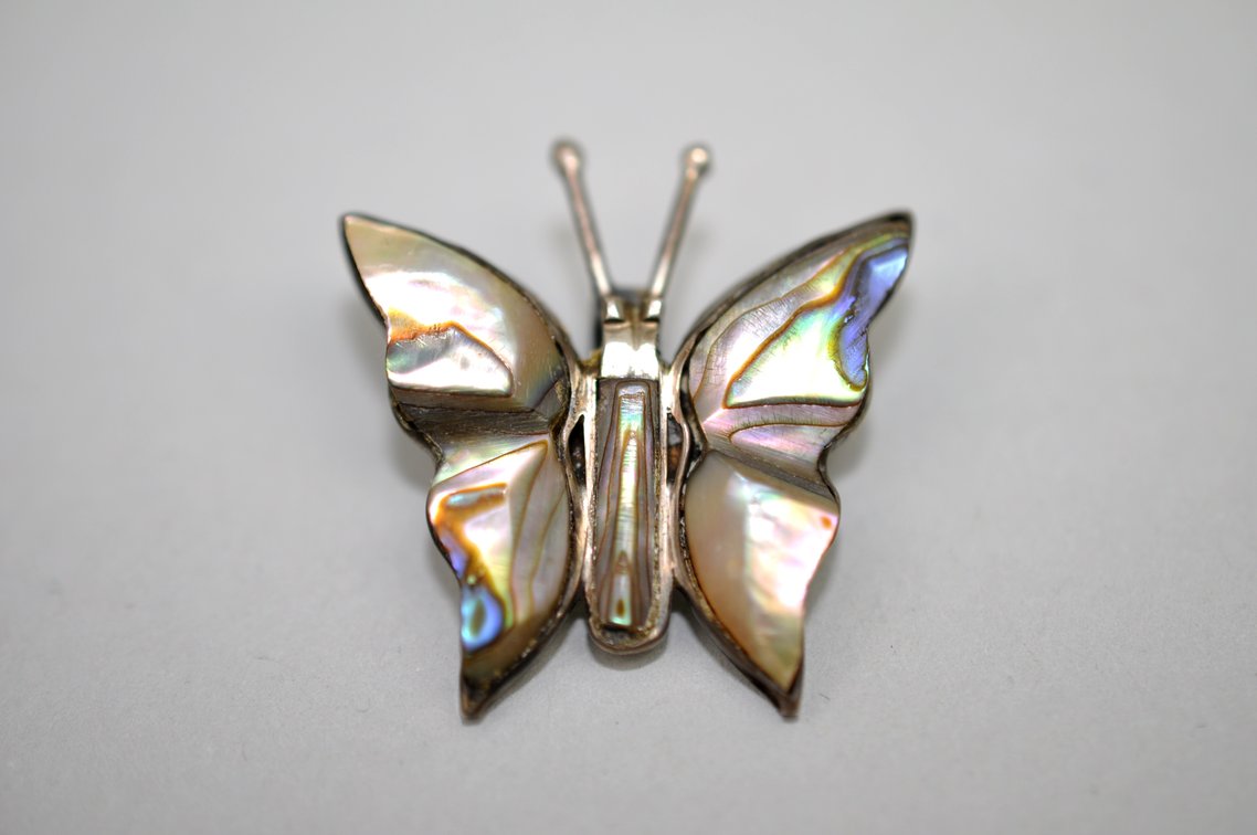 Sterling Silver Mexico Art Deco Pendant Ring, photo 9 of 13