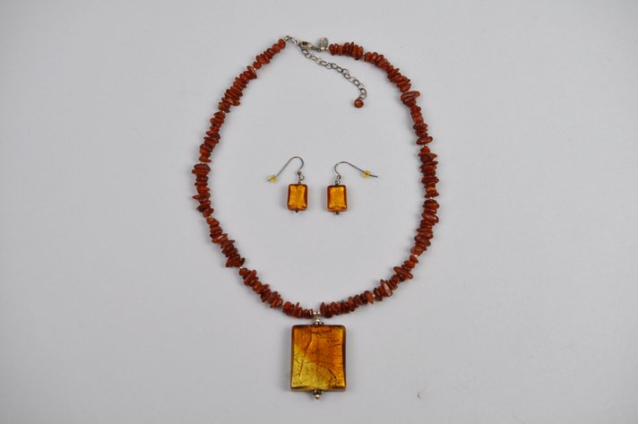 Lucky Clover Necklace Earrings