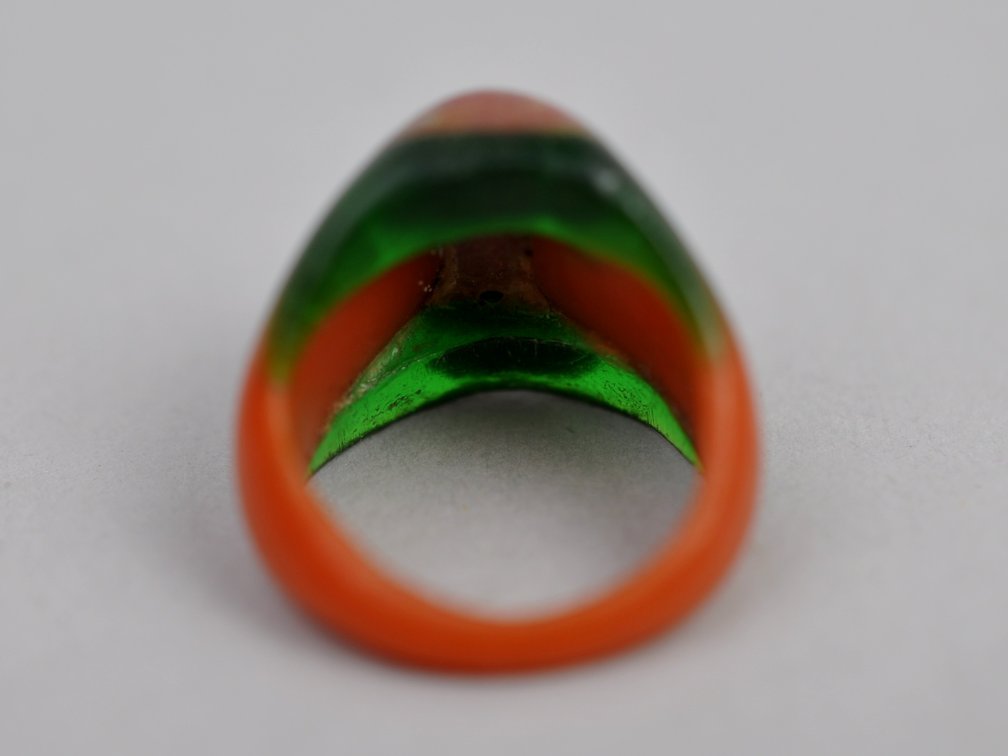 Celluloid Brooch Earrings Ring, photo 15 of 15