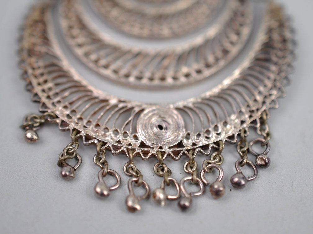 Filigree Metalwork Brooches Earrings Bracelet