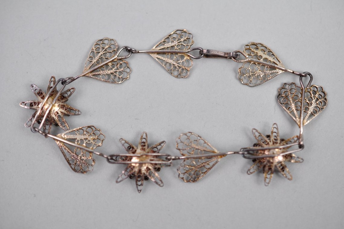 Filigree Metalwork Brooches Earrings Bracelet, photo 13 of 17