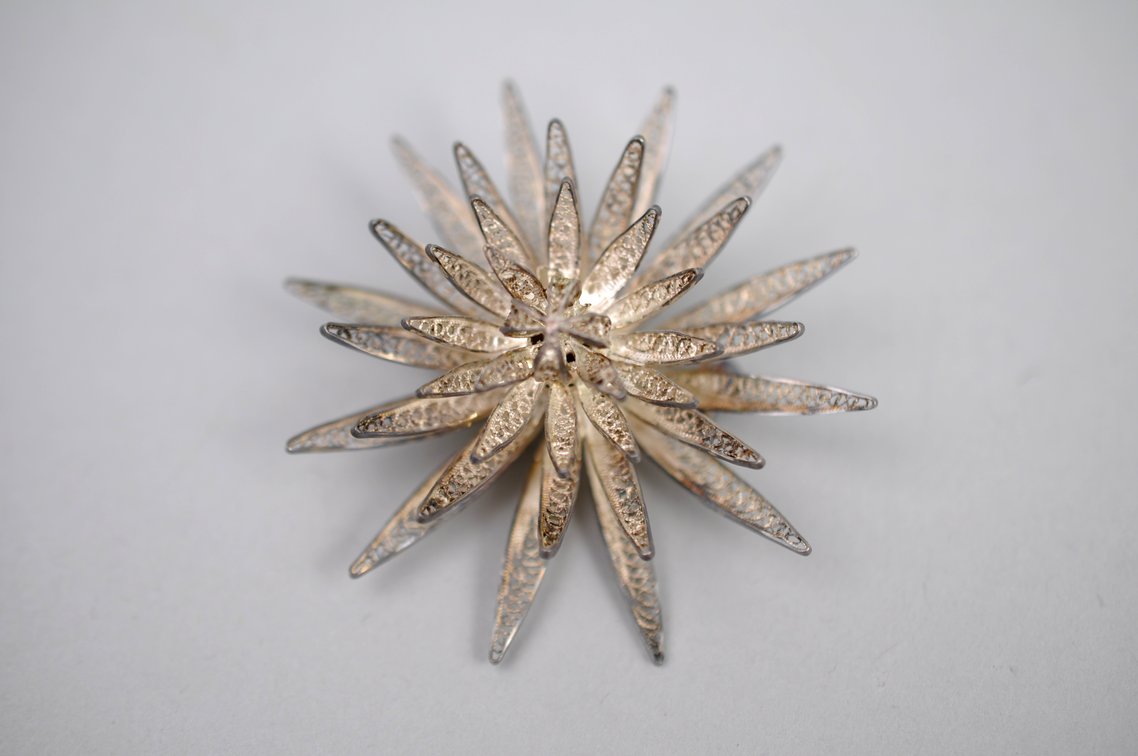 Filigree Metalwork Brooches Earrings Bracelet, photo 16 of 17