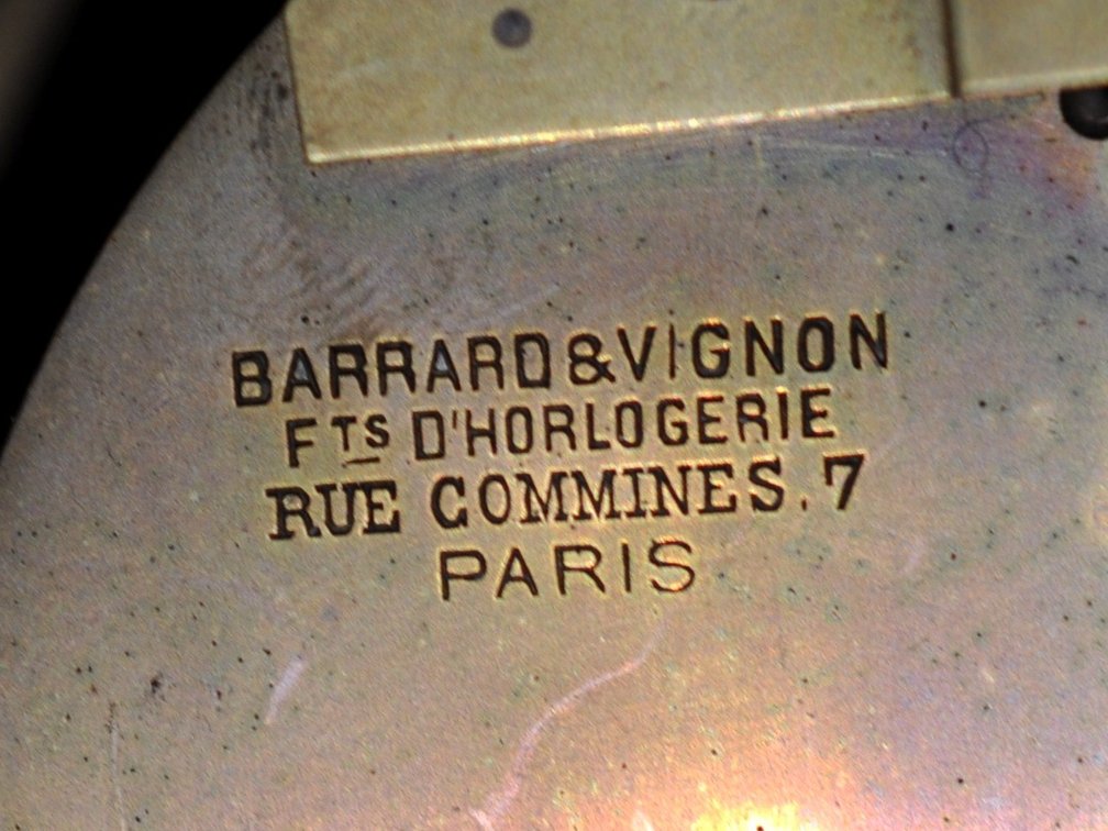 Barrard & Vignon Drum Head Slate Mantel Clock, photo 15 of 25
