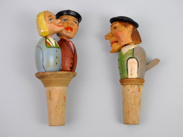 Anri Italian Hand-Carved Bottle Stoppers