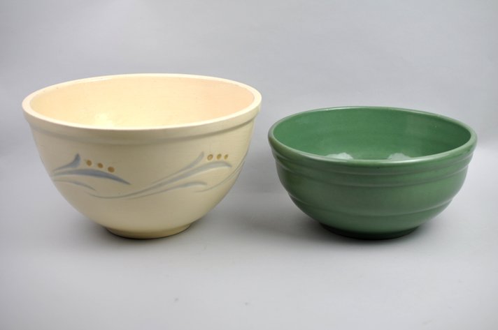 Pfaltzgraff & Roseville Stoneware Mixing Bowls