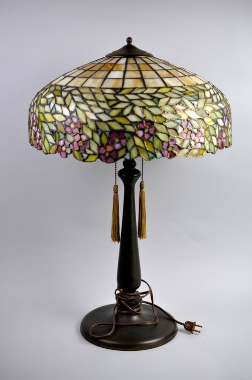Tiffany-Style Cherry Blossom Table Lamp
