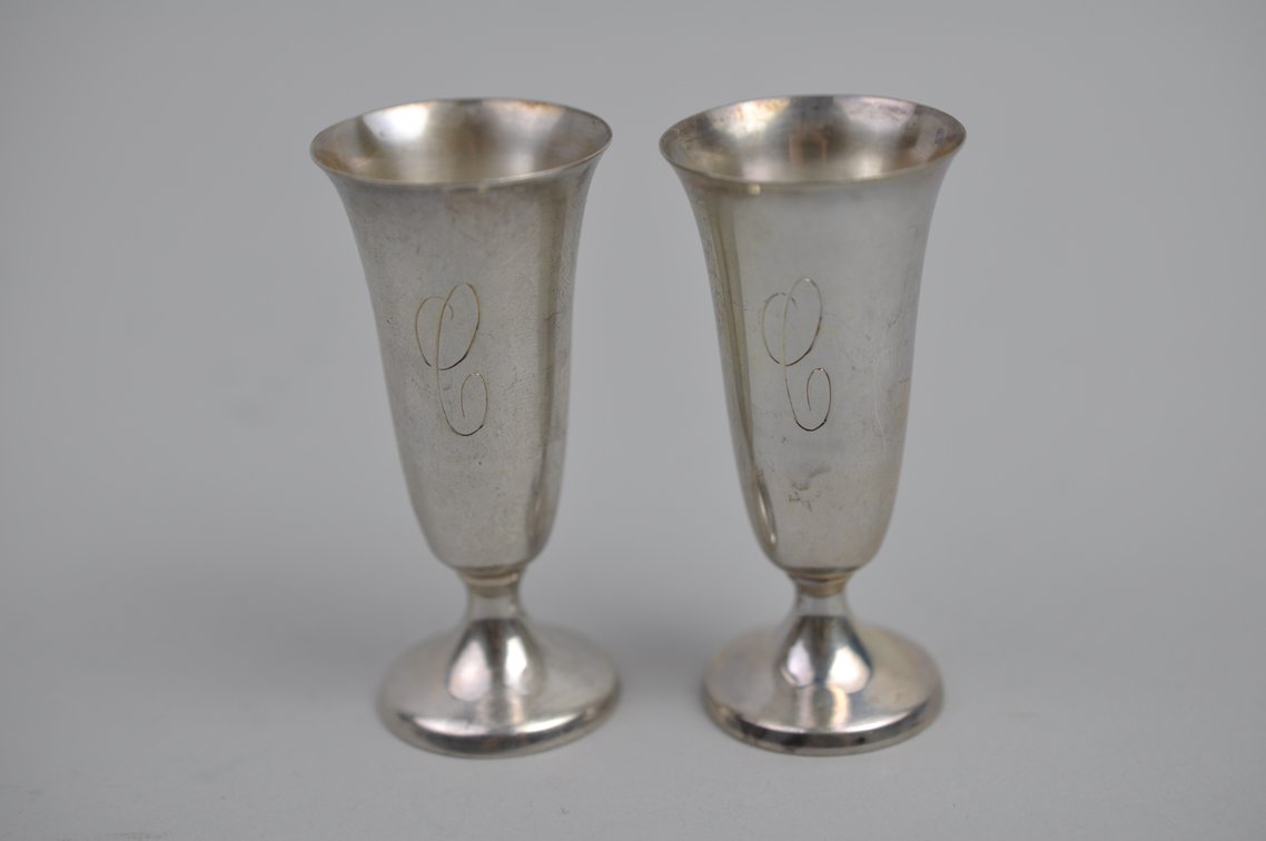 Gorham Sterling Silver Cordial Cups, photo 12 of 16