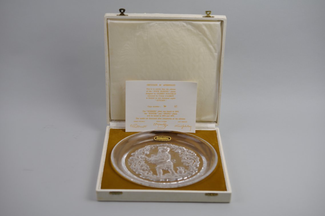 Cristalleries De Vianne Seasons Plates w/COAs, photo 42 of 52