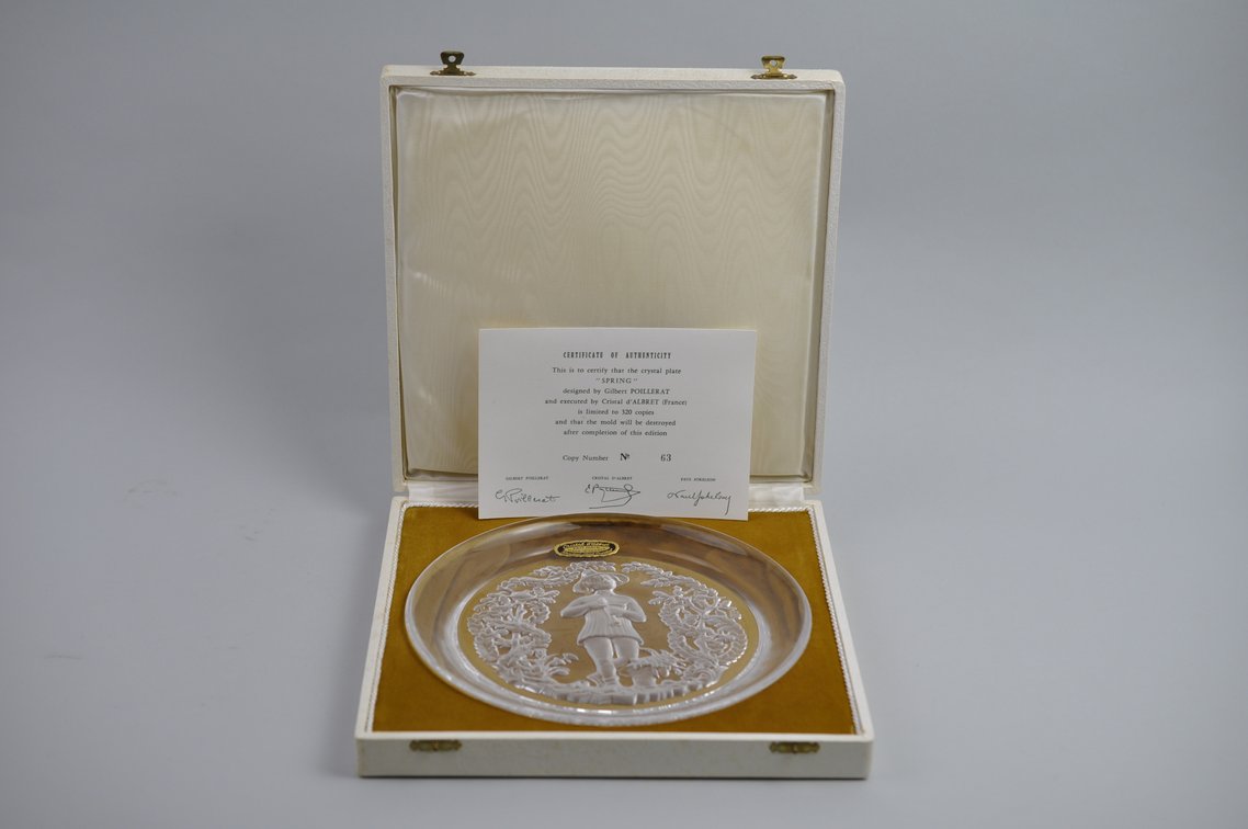 Cristalleries De Vianne Seasons Plates w/COAs, photo 48 of 52