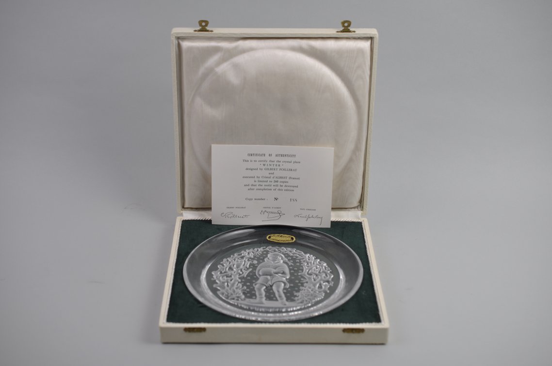 Cristalleries De Vianne Seasons Plates w/COAs, photo 51 of 52