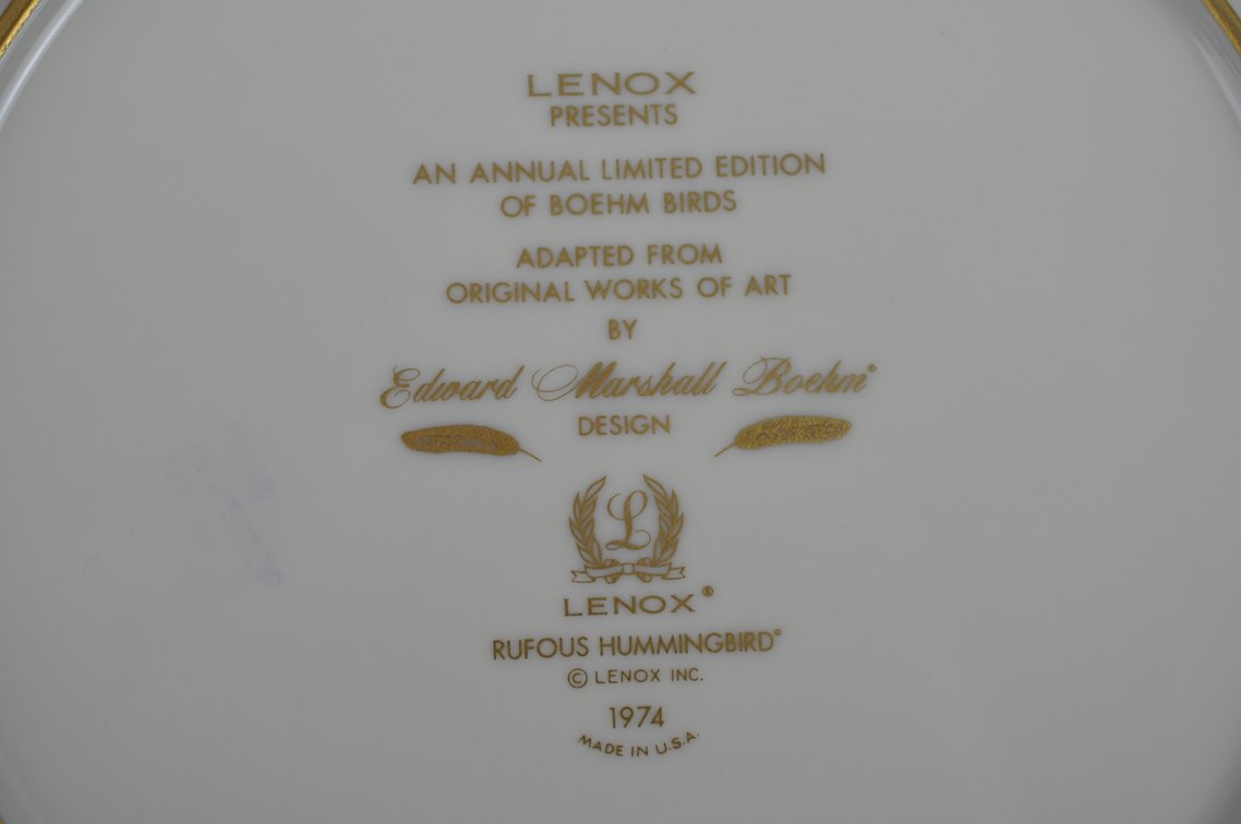 Lenox/Boehm Annual Bird Plates Collection, photo 104 of 104
