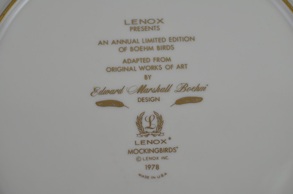 Lenox/Boehm Annual Bird Plates Collection, photo 39 of 104
