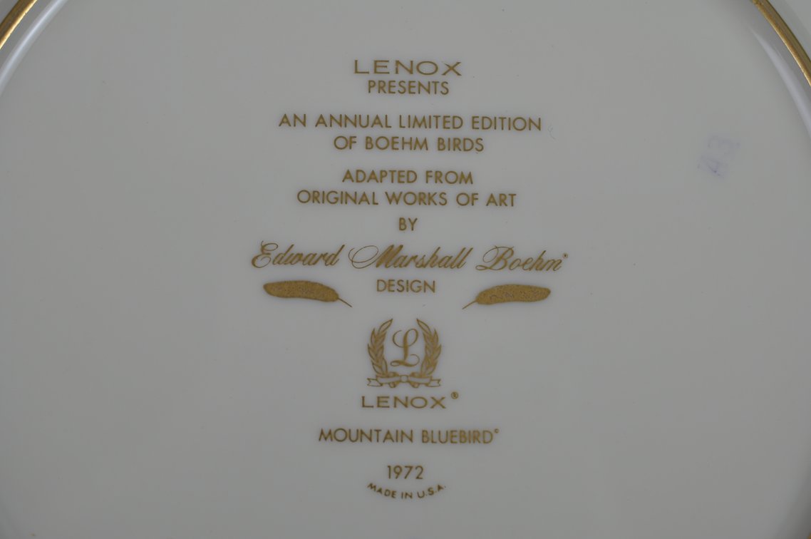 Lenox/Boehm Annual Bird Plates Collection, photo 54 of 104