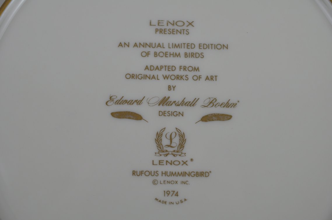 Lenox/Boehm Annual Bird Plates Collection, photo 69 of 104