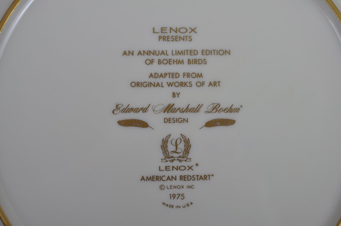 Lenox/Boehm Annual Bird Plates Collection, photo 8 of 104