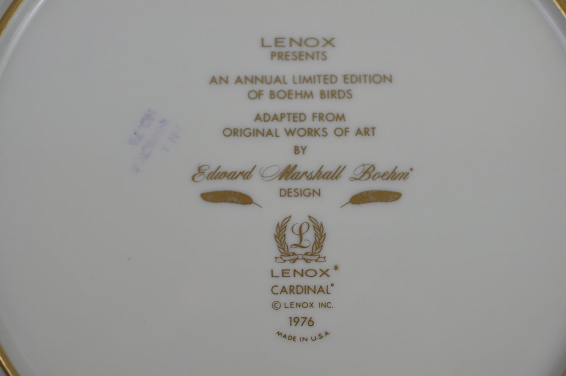 Lenox/Boehm Annual Bird Plates Collection, photo 79 of 104