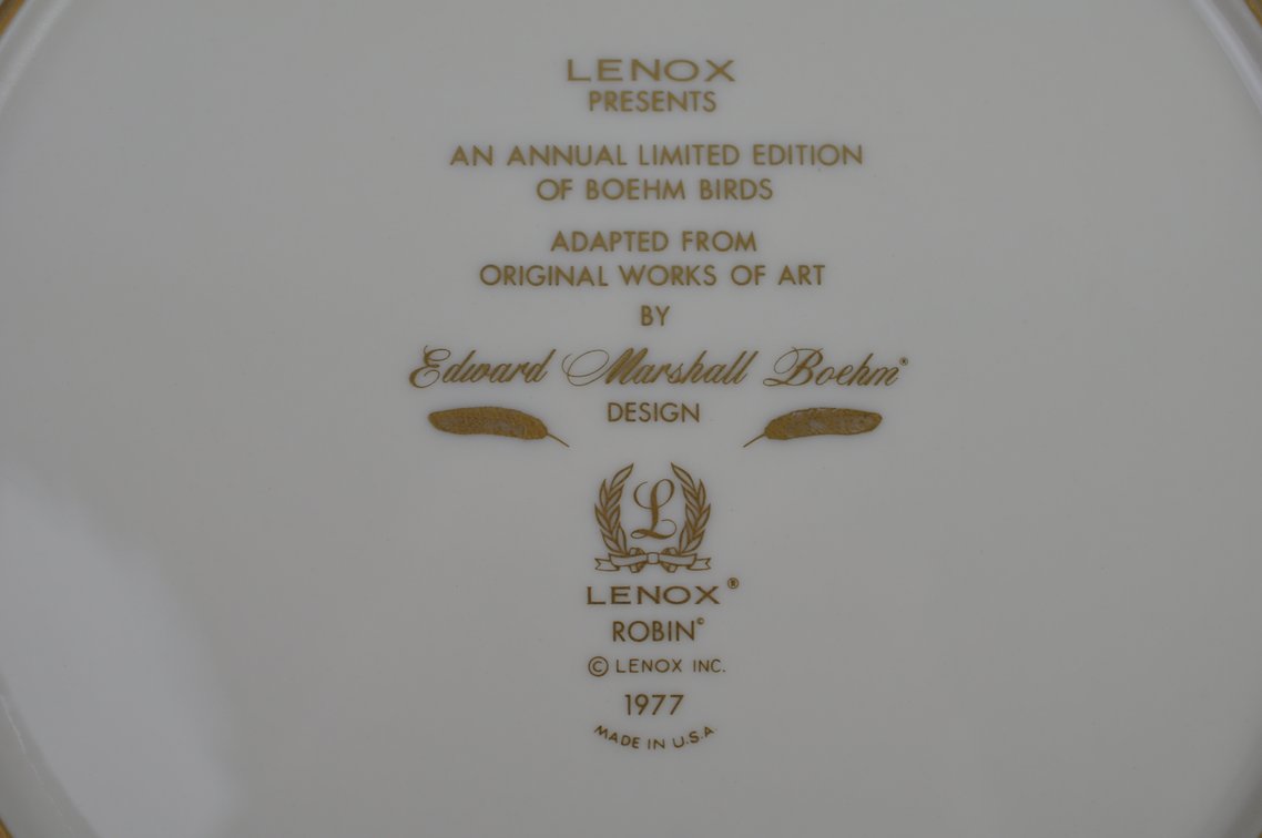 Lenox/Boehm Annual Bird Plates Collection, photo 74 of 104
