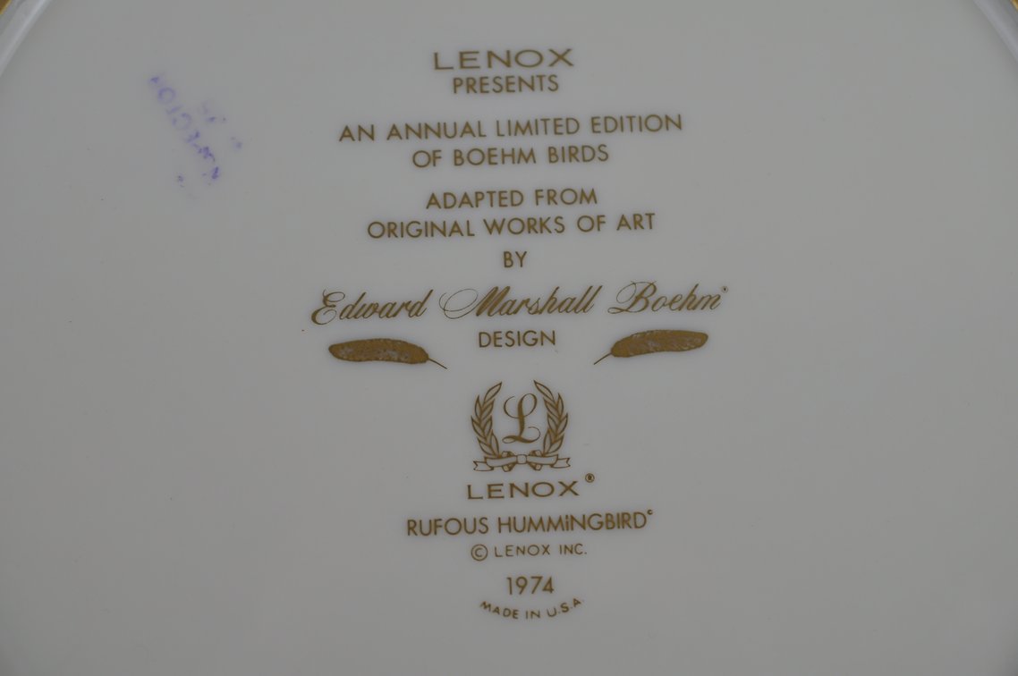 Lenox/Boehm Annual Bird Plates Collection, photo 94 of 104