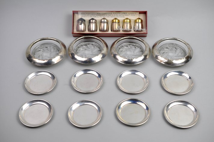 Sterling and Glass Tableware Collection