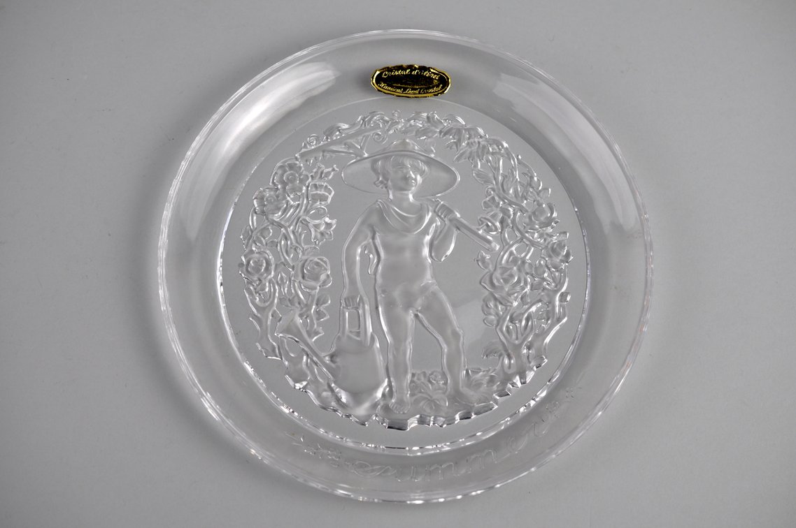 Cristalleries De Vianne Seasons Plates w/COAs