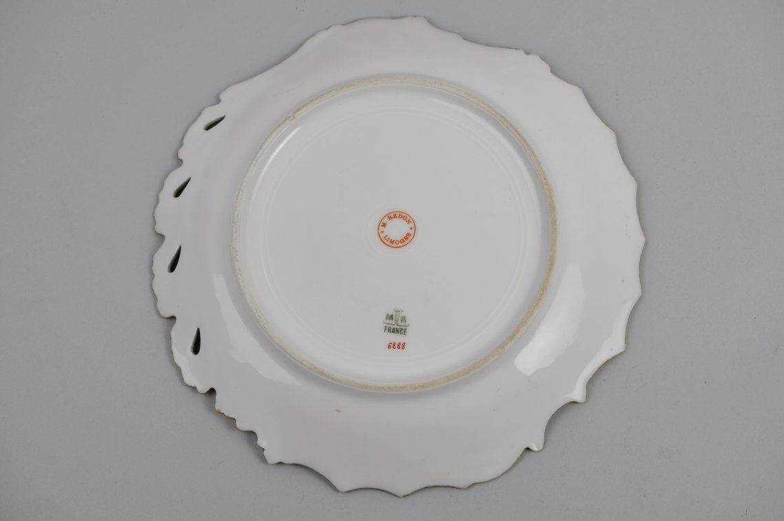 M. Redon Limoges Cabinet Plate