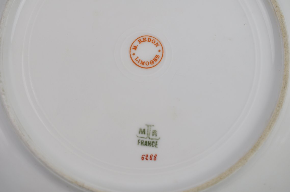 M. Redon Limoges Cabinet Plate