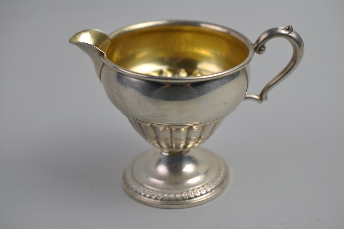 Silver Weighted Candy Dish, Creamer, and Sugar Bowl, photo 9 of 20