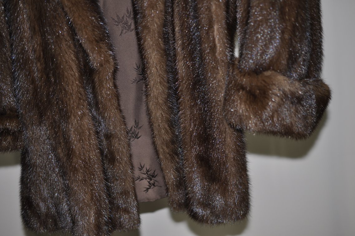 Silverman Mink Demi-buff Fur Coat