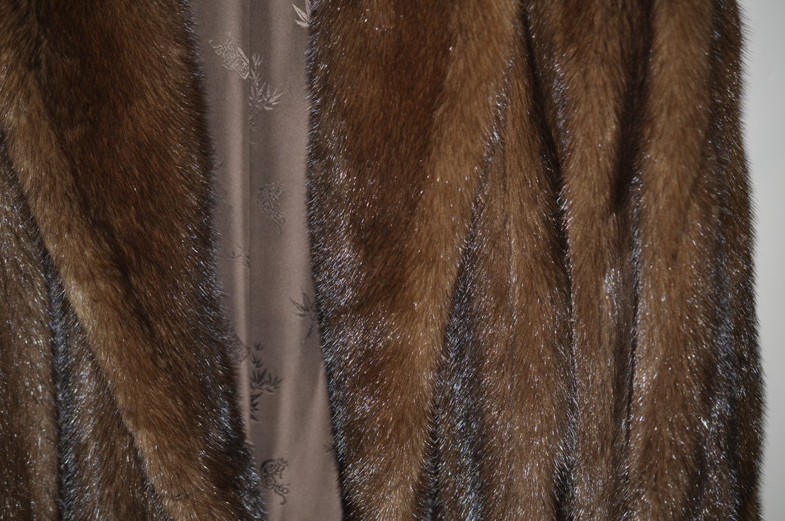 Silverman Mink Demi-buff Fur Coat