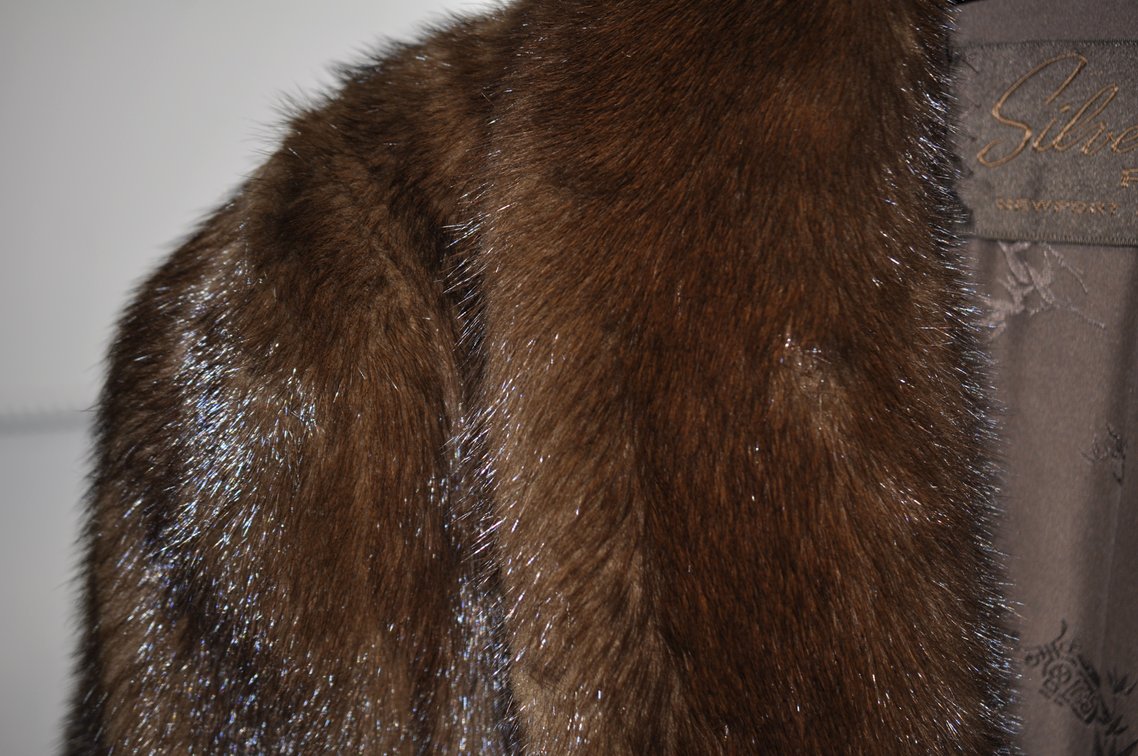 Silverman Mink Demi-buff Fur Coat