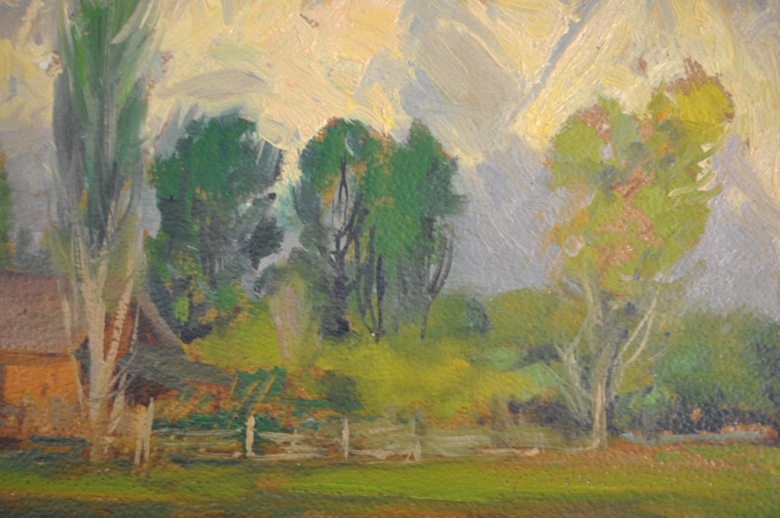 Alfred R. Mitchell Signed Spring Morning Painting