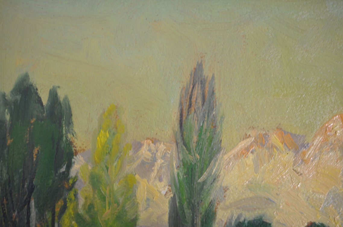 Alfred R. Mitchell Signed Spring Morning Painting