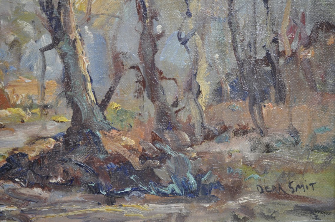 Derk Smit, Autumn in the Woods Themed Oil Painting