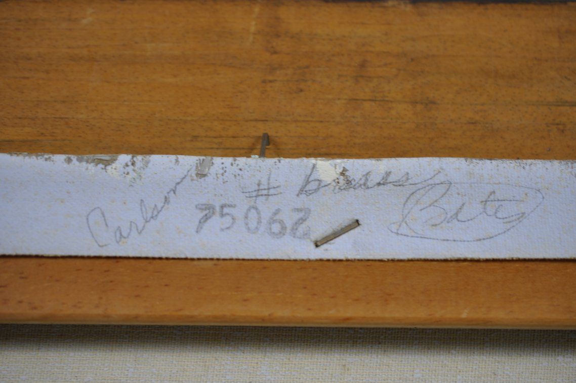 W. Jones, Signed Boats at the Dock Oil Painting, photo 11 of 12
