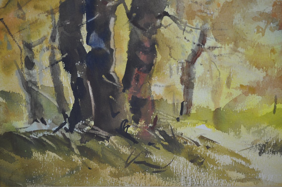 Louise B. Hansen, Watercolor Landscapes Paintings